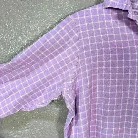 CABERNET SLEEPWEAR Purple ¾ Sleeve Long Super Cozy Flannel Nightgown Women L - Picture 4 of 10